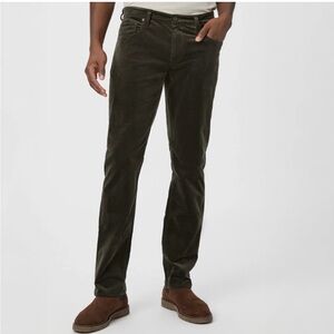 NWT PAIGE Federal Slim Straight Shaded Glen Corduroy Jeans Men’s Size 30